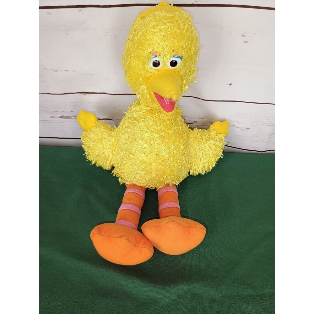 Sesame Street Big Bird Plush Toy Yellow & Orange‎ Soft Stuffed Animal For Kids